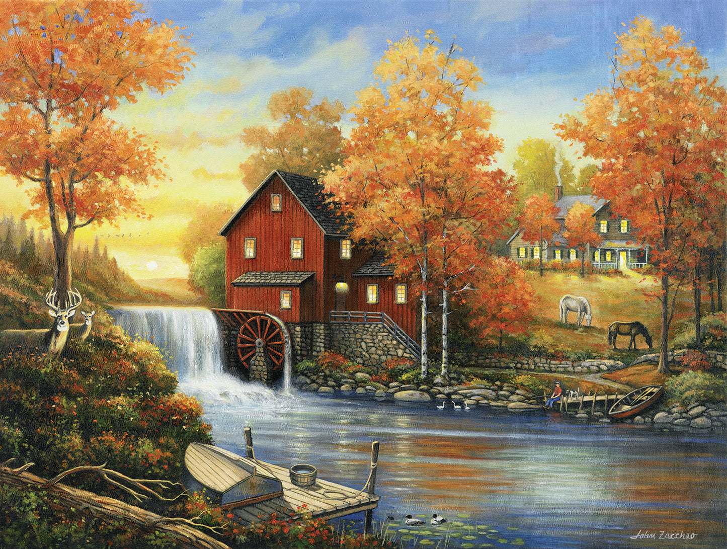 Sunset at the Old Mill 300