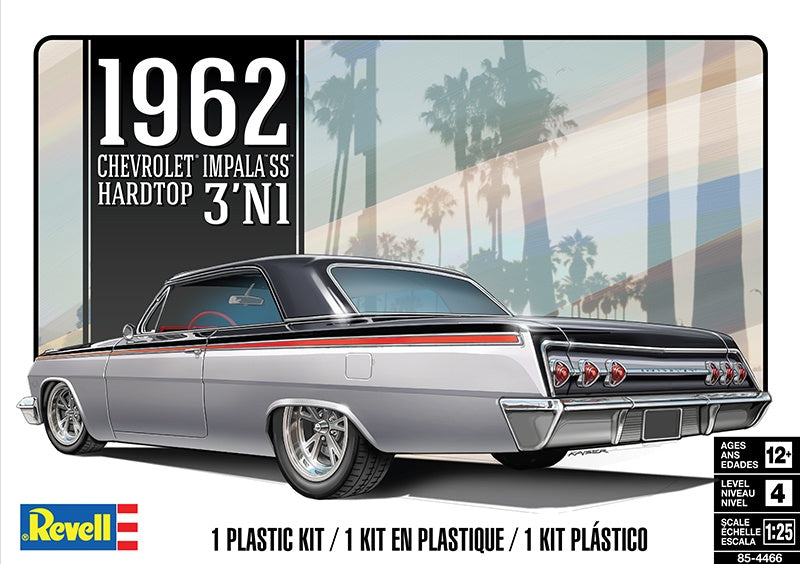 Revell ’62 Chevy Impala SS Hardtop 3’N1 85-4466