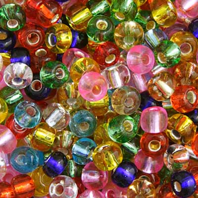 CZECH SEEDBEAD APPROX 22g VIAL S/L MULTI 6/0