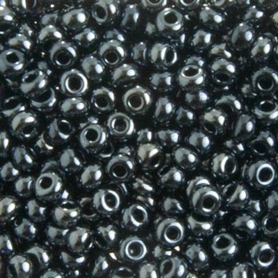 CZECH SEEDBEAD APPROX 22g VIAL 8/0 METALLIC GUNMETAL