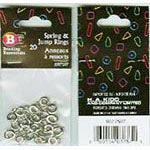 BEADING ESSENTIALS Spring & Jump Rings - 20 pcs - Nickel
