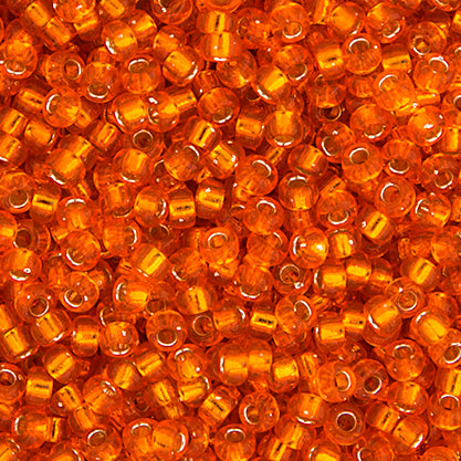 Miyuki Seed Bead 8/0 apx.22g Orange Silver Lined