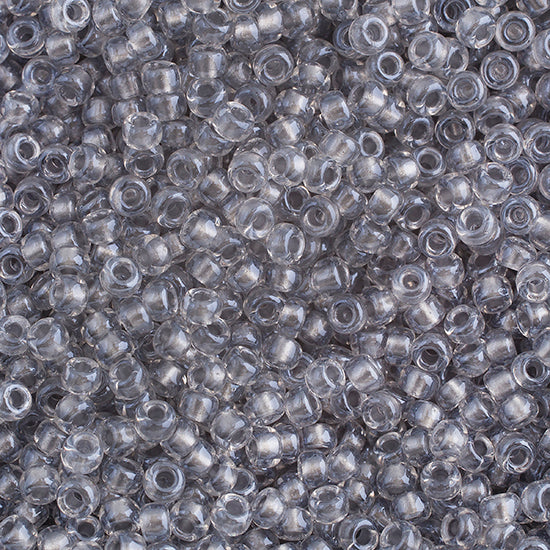 Miyuki Seed Bead 8/0 apx.22g Spkl Pewter Lined Crystal