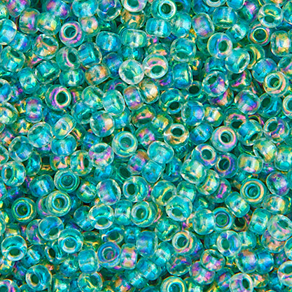 Miyuki Seed Bead 8/0 apx.22g Seagreen AB Lined-Dyed
