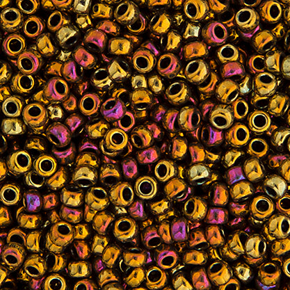 Miyuki Seed Bead 8/0 apx.22g Lt.Bronze Iris/AB Metallic