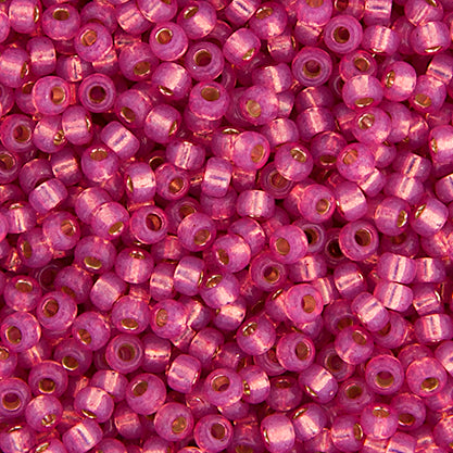 Miyuki Seed Bead 8/0 apx.22g Dark Rose S/L Dyed Alabaster