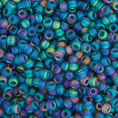 Miyuki Seed Bead 11/0 apx.22g Grey Transparent AB Matte