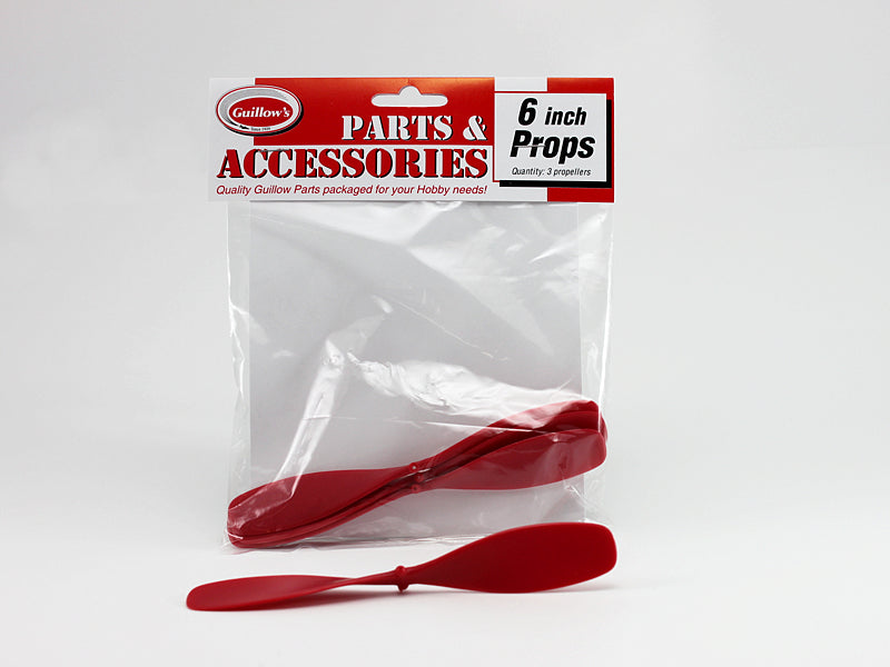 6" Red Plastic Propellers