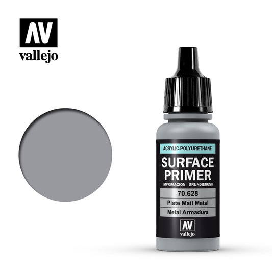 Vallejo Air Surface Primer: 70.628 Plate Mail Metal