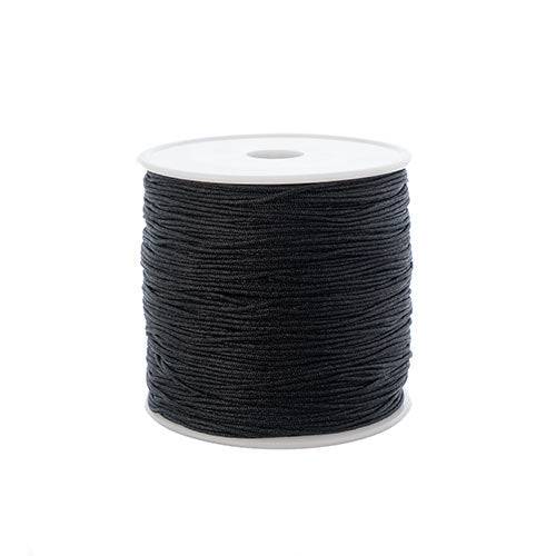 Nylon Beading Knotting Cord 0.8mm 90m apx 100yds/Spool Black