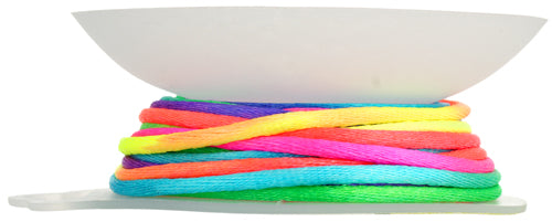 Rattail Cord with Re-Useable Bobbin Rainbow