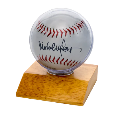 Baseball Wood Base Display Holder
