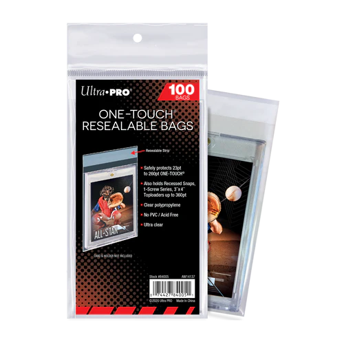 ONE-TOUCH Resealable Bags, Fits up to 260PT (100ct)