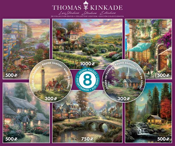 Ceaco - THOMAS KINKADE 8 IN 1 PUZZLE SET