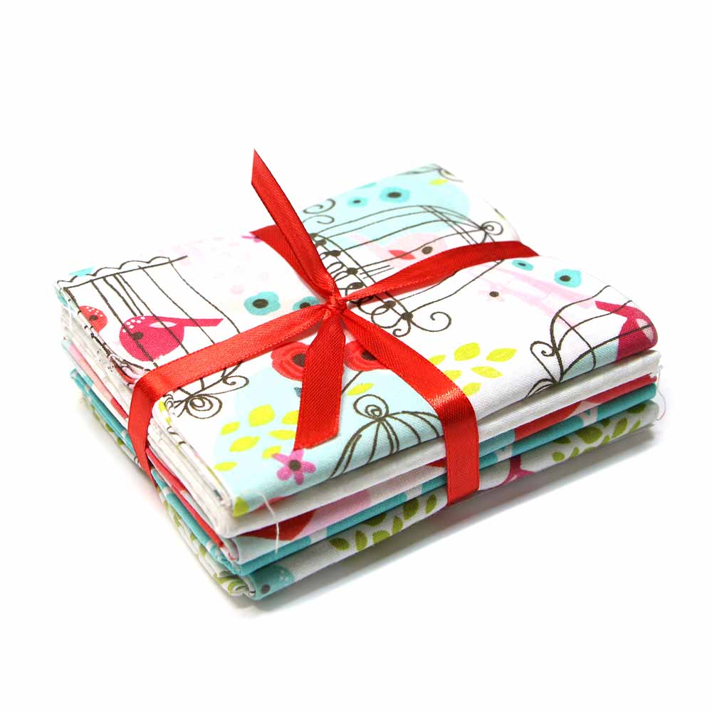 FABRIC CREATIONS Fabric Bundle (5pcs) - Chirpie - 45 x 53cm (18in x 21in)