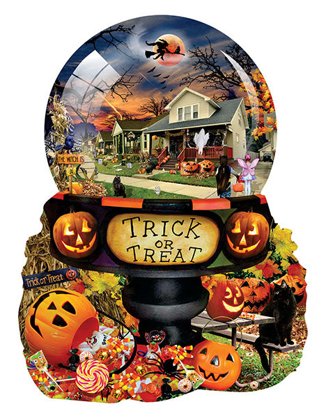 Halloween Globe 1000pc Shaped