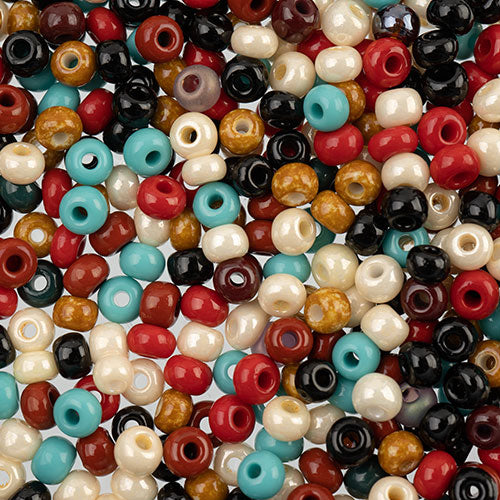 Czech Seed Beads apx 24g 6/0 Arizona Muse Mix