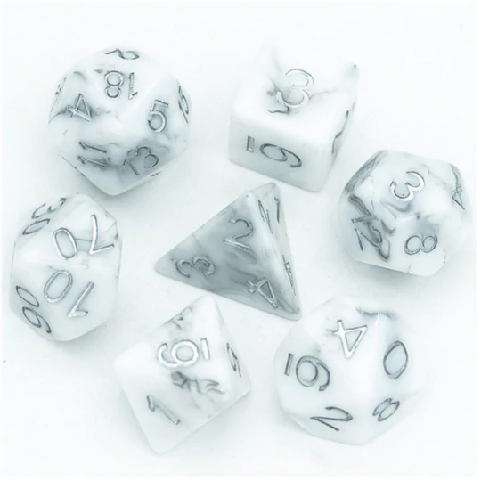 BLACK STONE RPG DICE SET