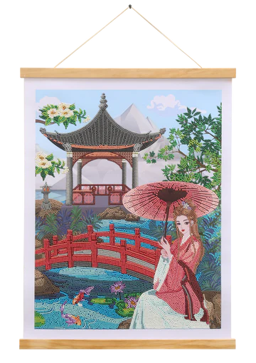 CAS-05L: Crystal Art 35x45cm Scroll Kit - Pavilion