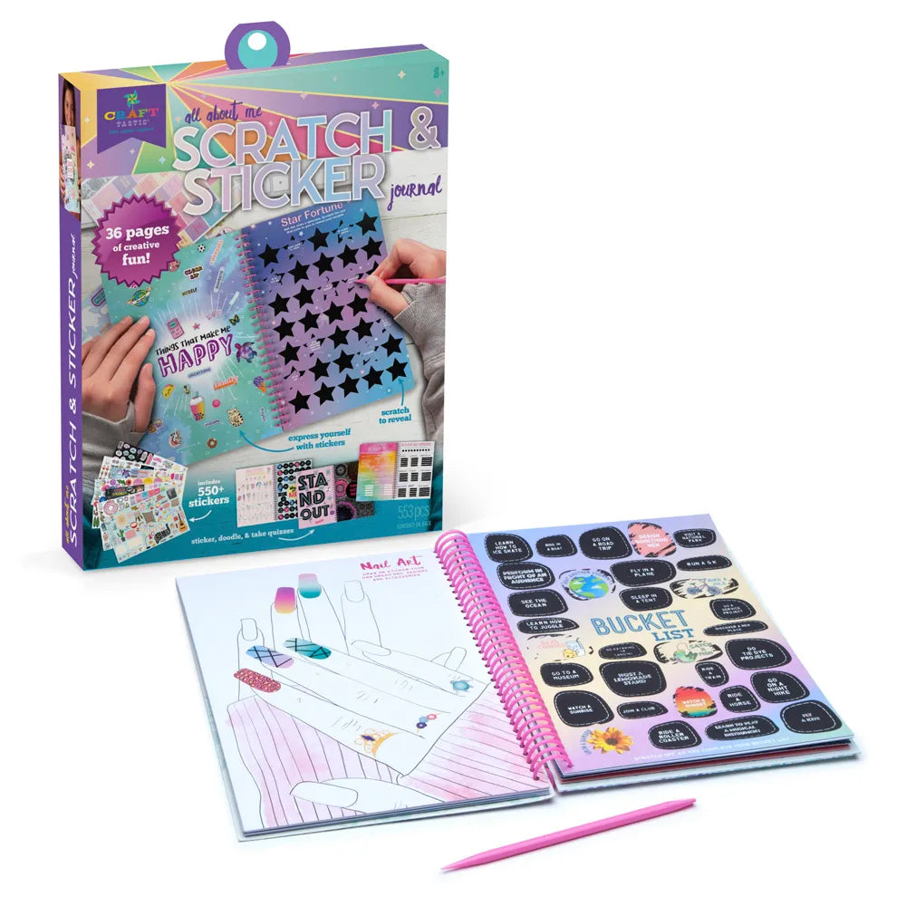 CRAFT-TASTIC® SCRATCH & STICKER JOURNAL