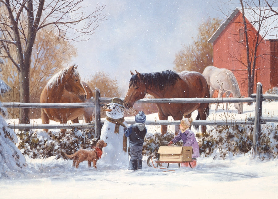 Cobble Hill Chestnut and Acorn Tray Puzzle 35 pc