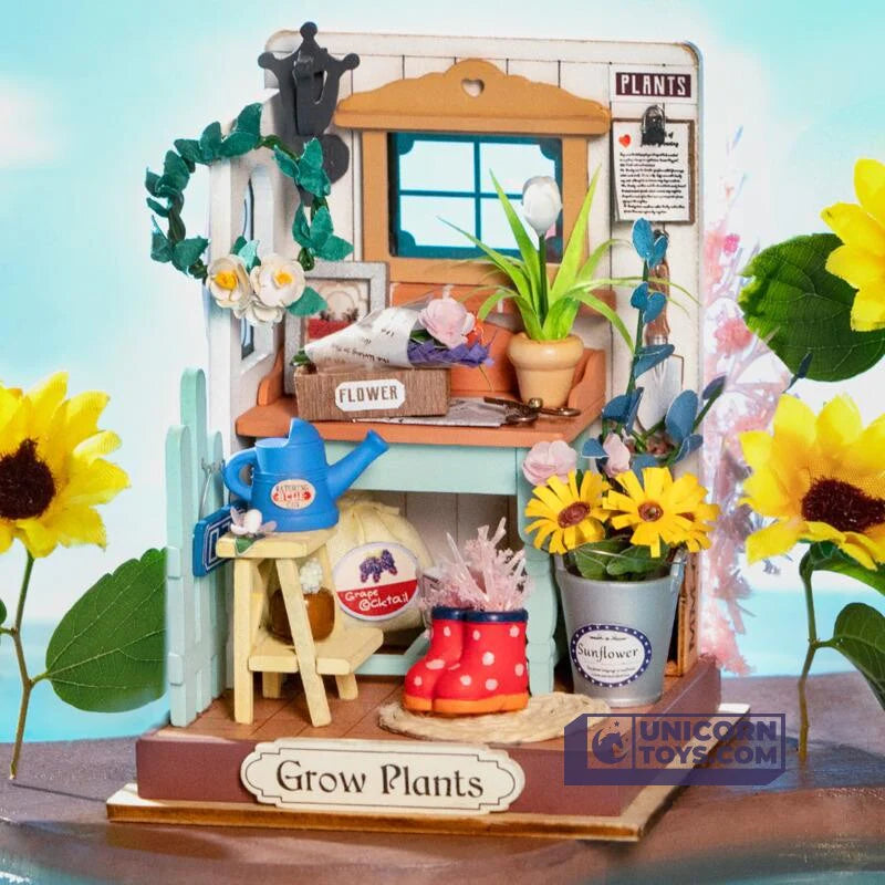 DREAMING TERRACE GARDEN ROBOTIME ROLIFE TINY DS030 DIY DOLLHOUSE MINIATURES KIT