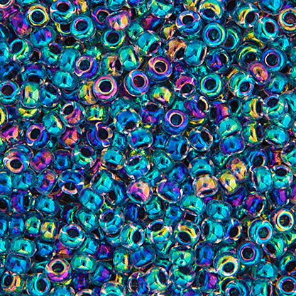 Miyuki Seed Bead 11/0 apx.22g Dark Blue AB Lined-Dyed