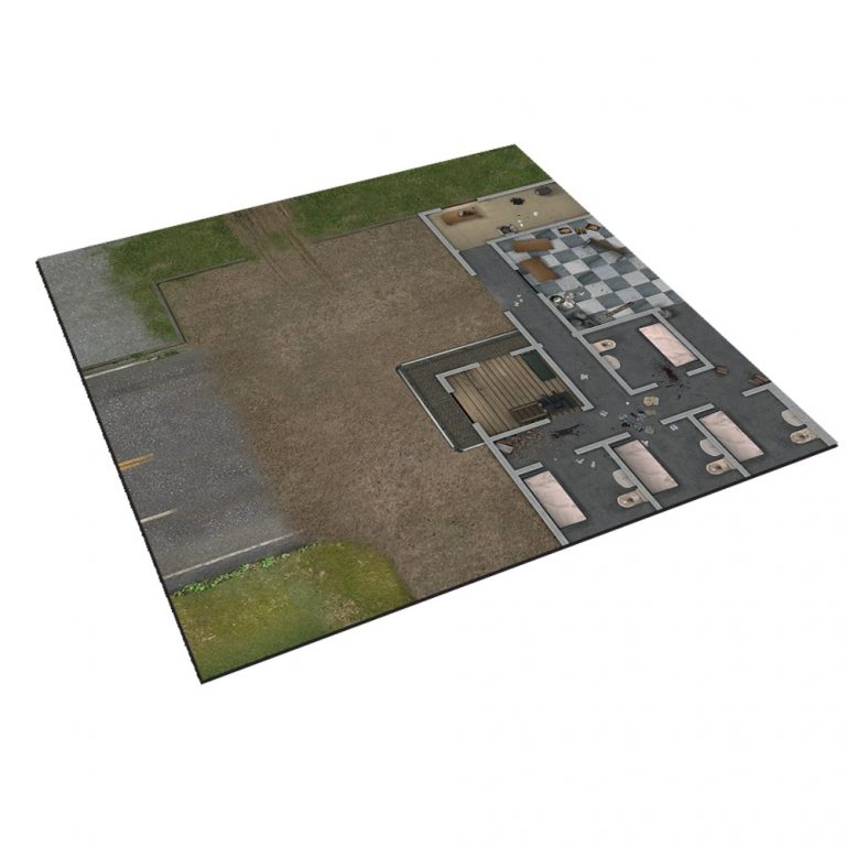 WALKING DEAD - ALL OUT WAR - DELUXE MAT The Prison