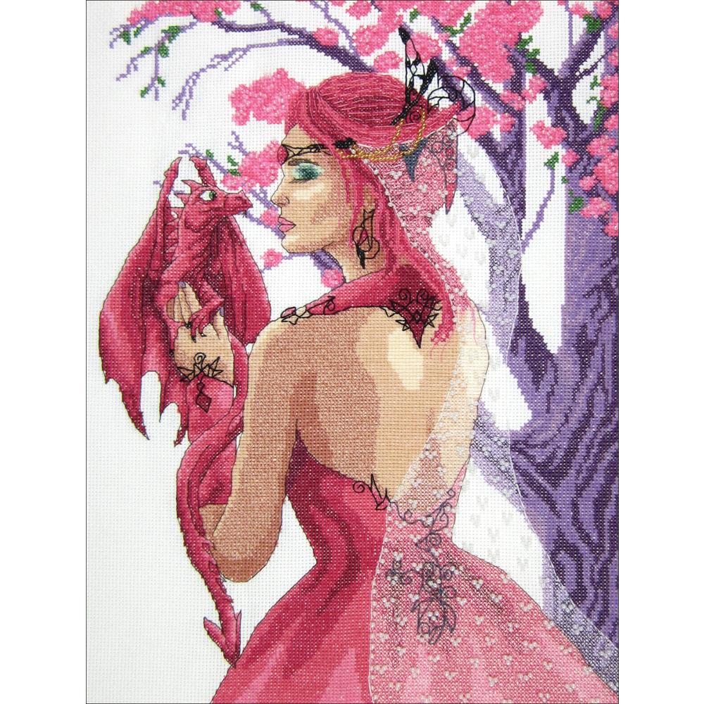 Janlynn Counted Cross Stitch Kit 11"X15" Dragon Princess