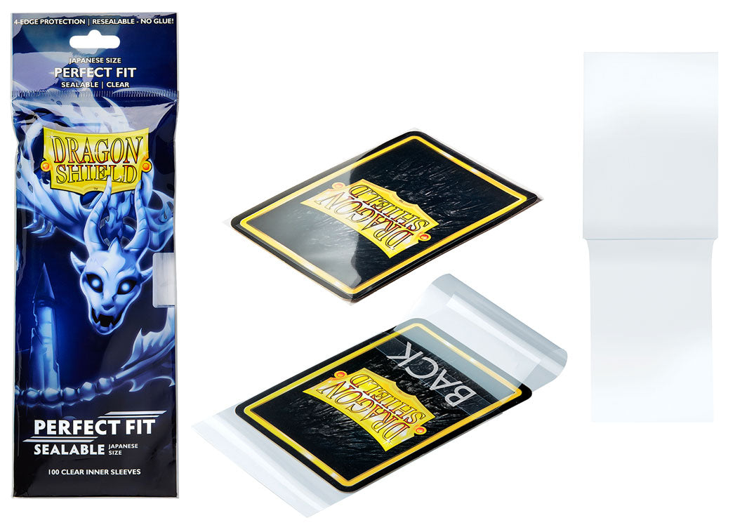 Dragon Shield DS60J Perfect Fit Sealable - Clear Japanese Size