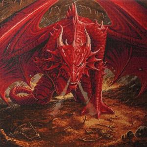Craft Buddy Crystal Art Kit Dragons Lair 70 x70 cm Pre-Framed 5D Art Kit