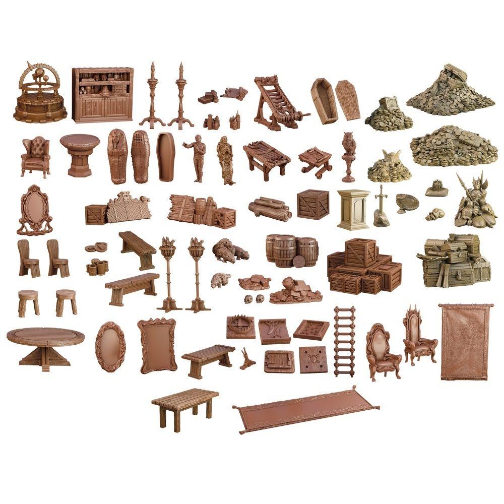 Terrain Crate Environment Miniatures Dungeon Depths 73pcs