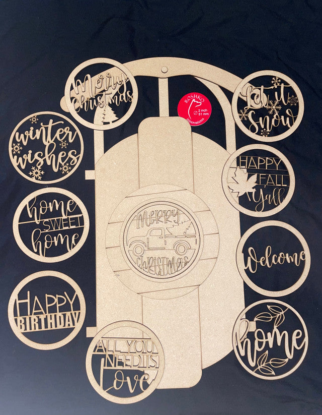 Sled with 10 shiplap inserts