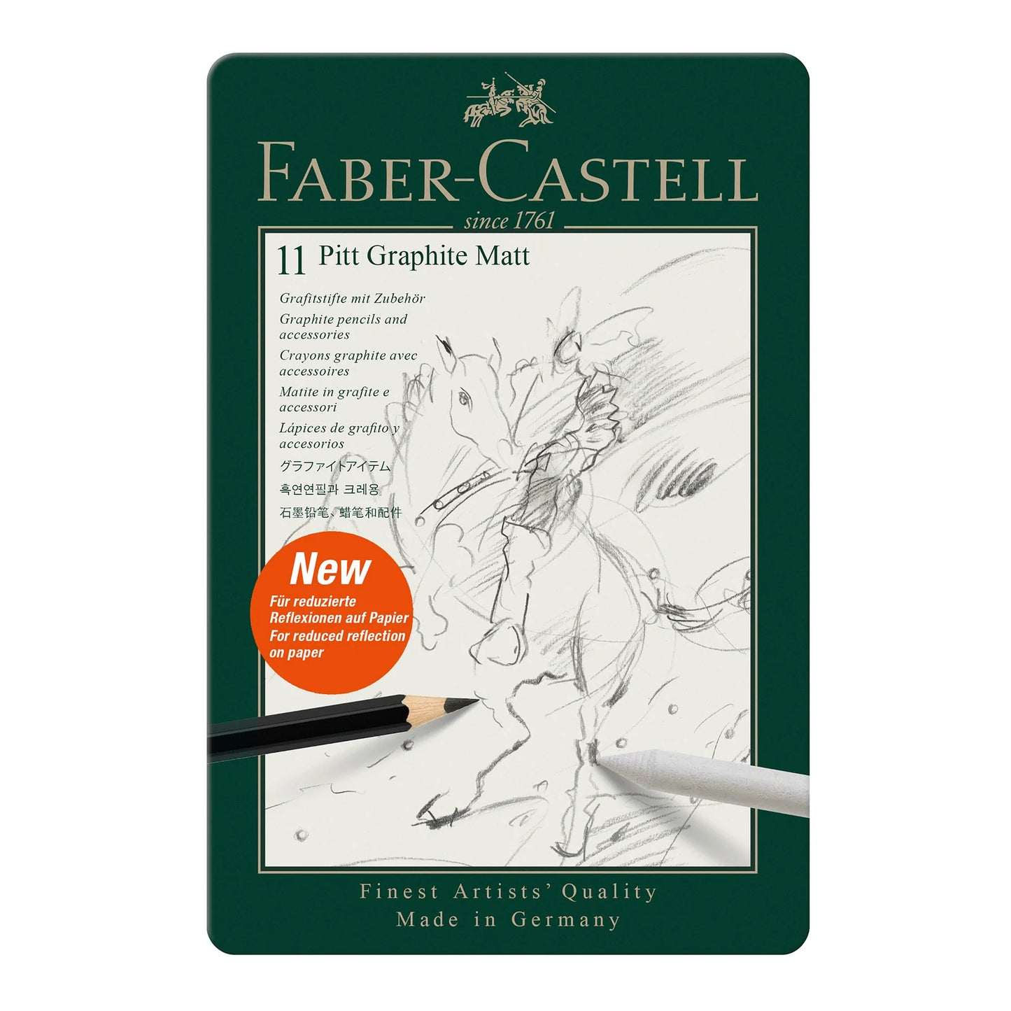 Faber Castell 11-Piece Pitt Graphite Matt Pencil Set