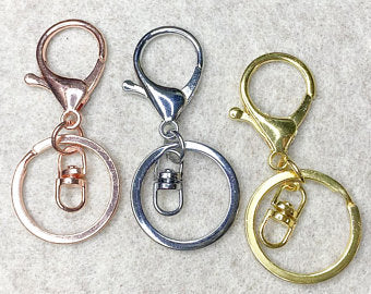 Key Ring Clips w/ Swivel Ring