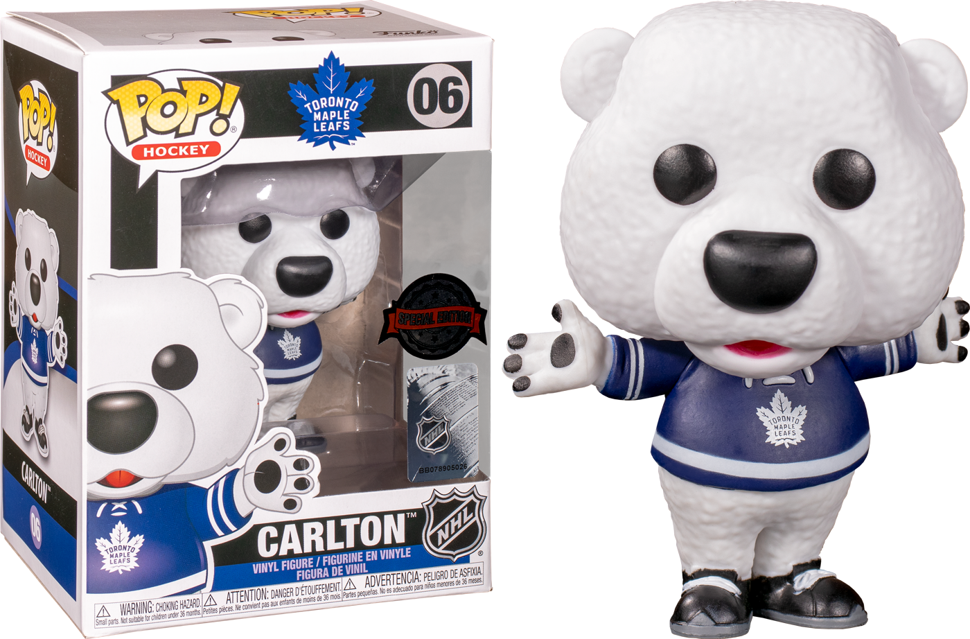 Funko Pop! NHL Hockey - Carlton the Bear Toronto Maple Leafs Mascot #06