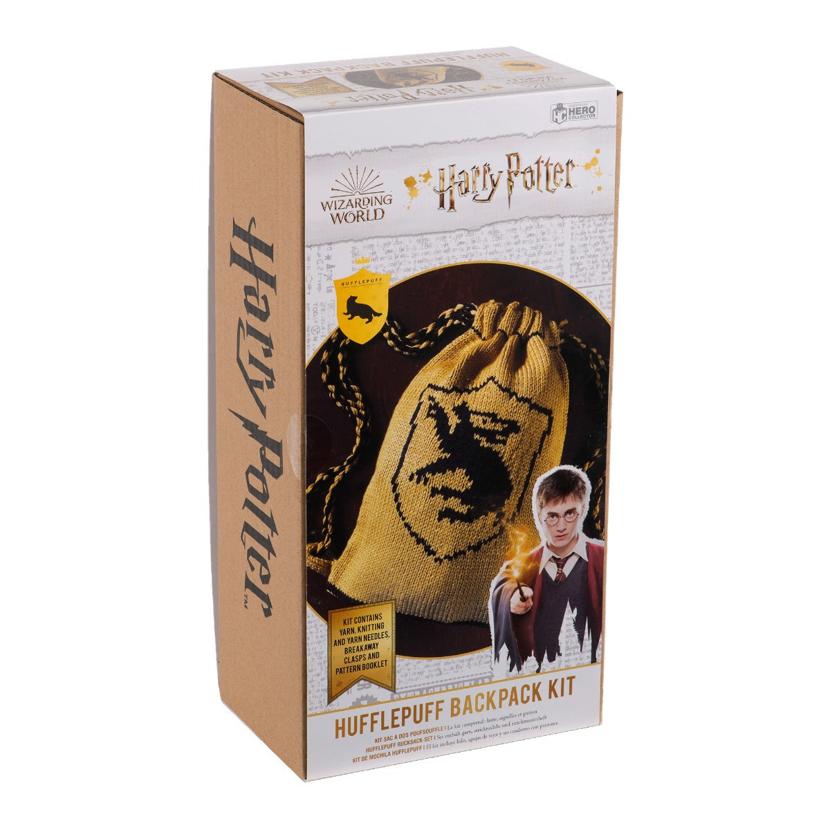 Hogwarts Hufflepuff Reversible Backpack Knitting Kit