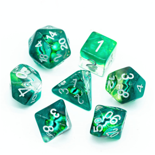 JADE DRAGON EYE RPG DICE SET