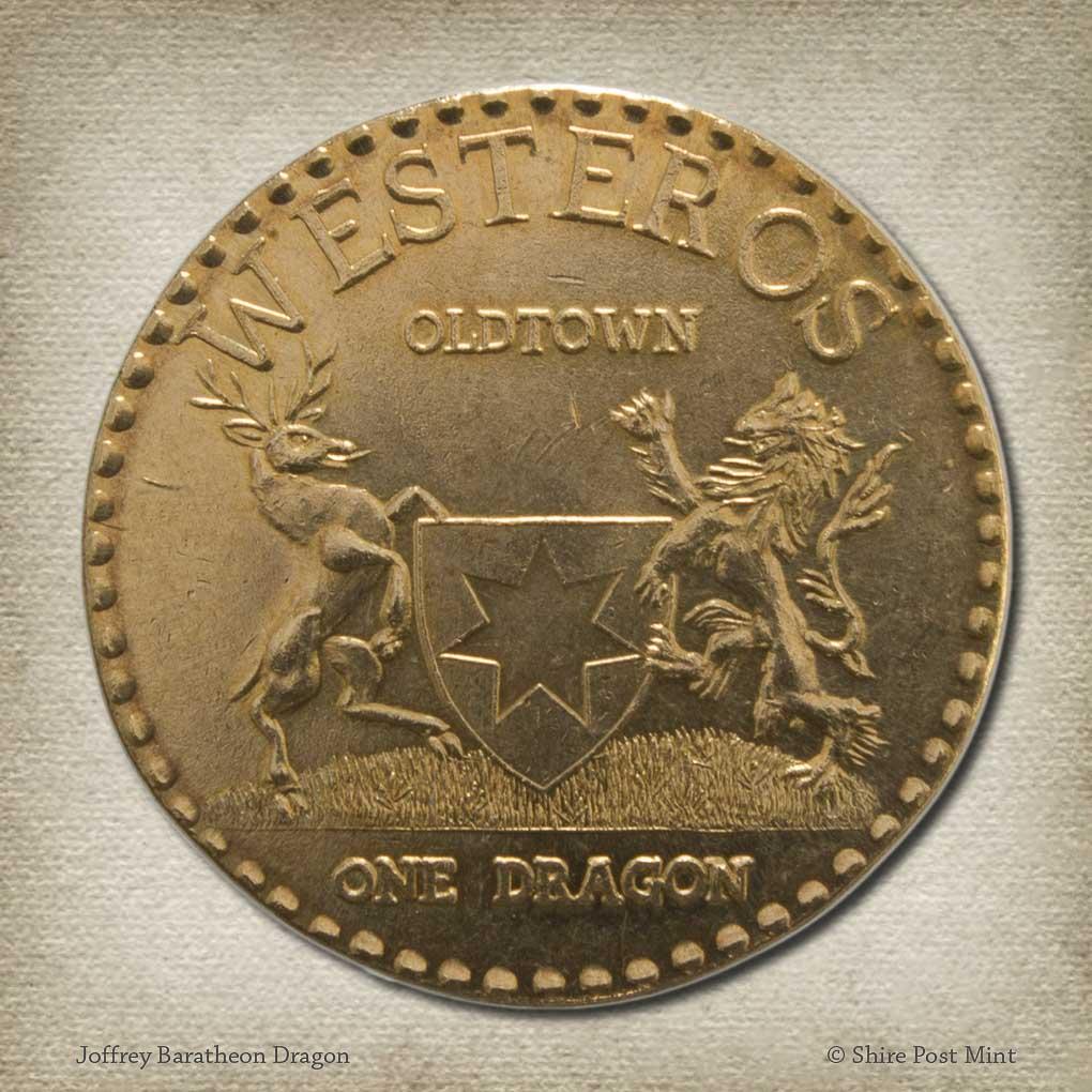 Game of Thrones Joffrey Baratheon Dragon Coin
