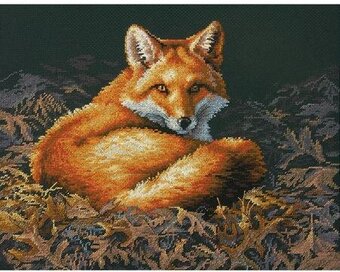 Dimensions Counted Cross Stitch Kit Pattern - Sunlit Fox