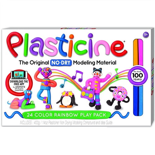 Plasticine Modeling Compound 24 Colour Pack