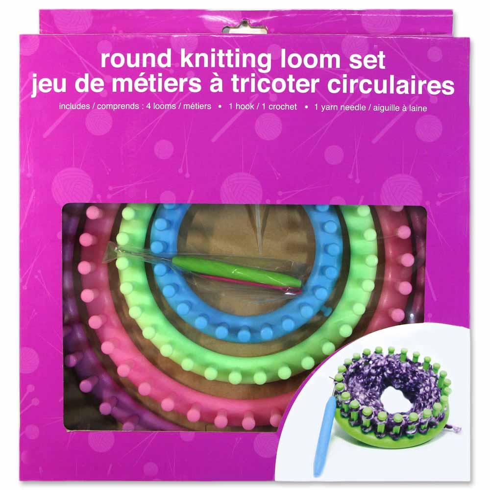 LOVE KNITTING Round Knitting Looms - Set of 4 - Pastel Colours