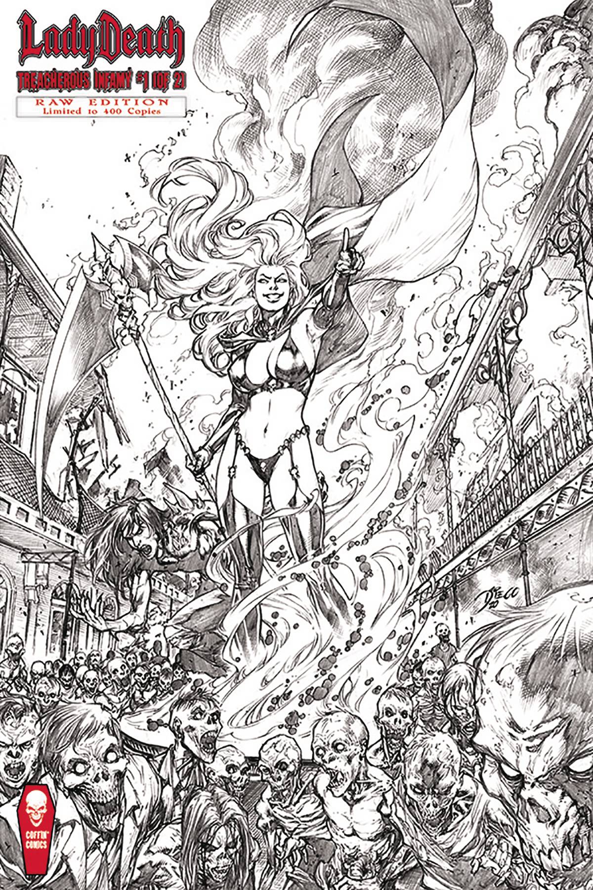 Lady Death: Treacherous Infamy #1 Raw Ed