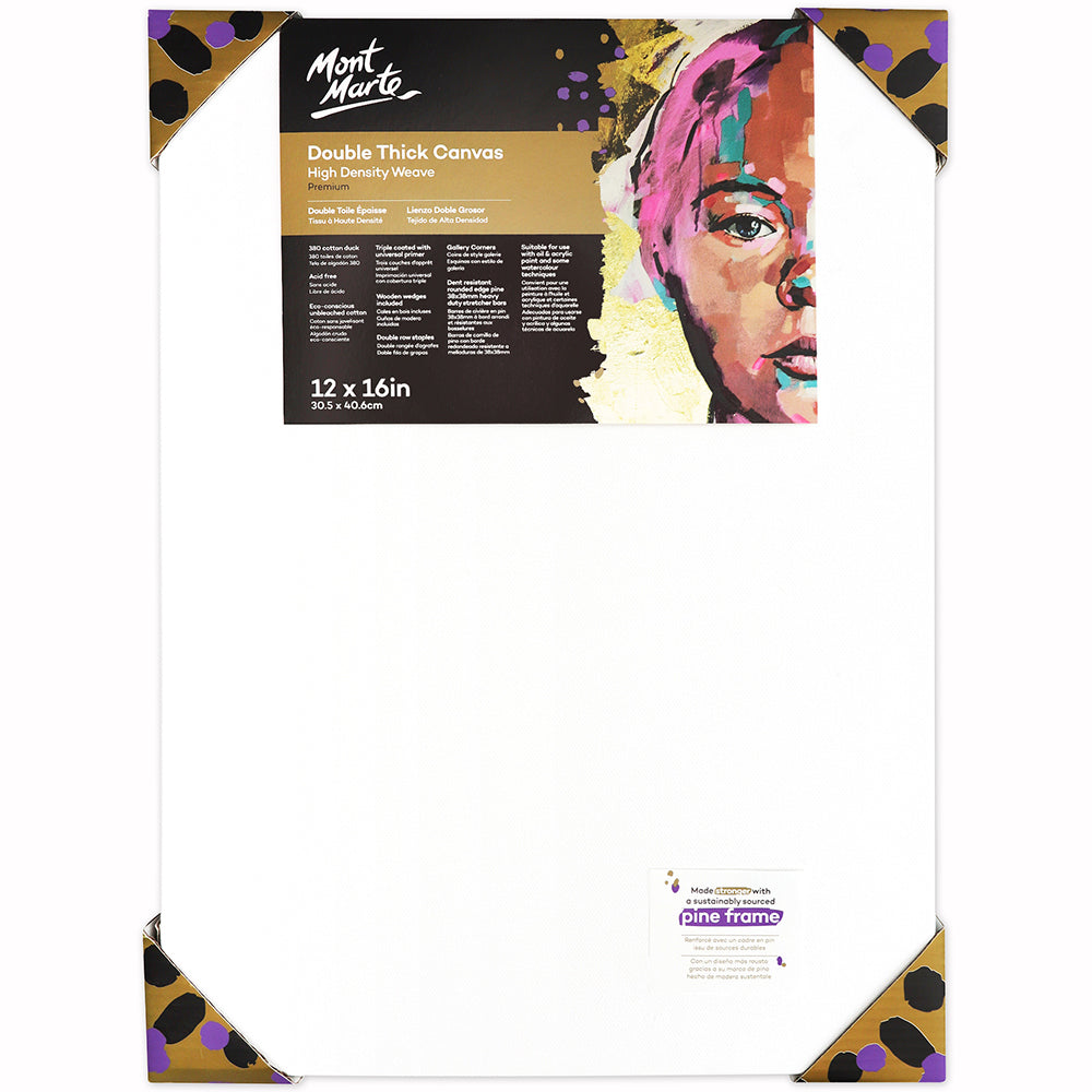 MONT MARTE Double Thick Canvas with Pine Frame 12″ x 16″ (30.5 x 40.6cm)
