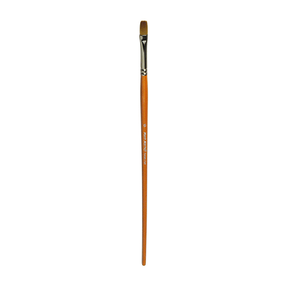 MONT MARTE Artist Brush Taklon Fla - Long 6