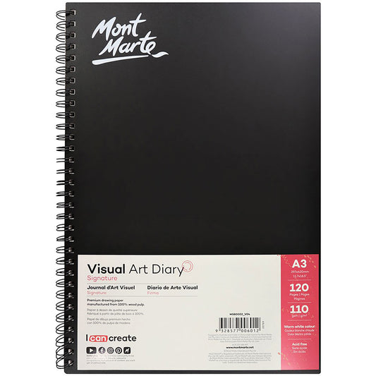 MONT MARTE Visual Art Diary A3 - 120 pages