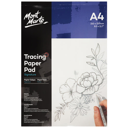 MONT MARTE Tracing Paper Pad 60gsm A4 - 40 sheets