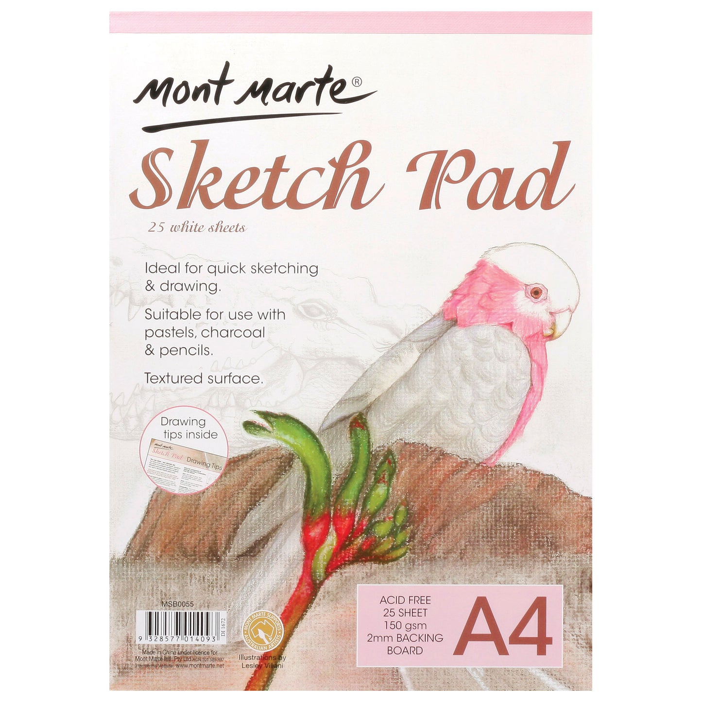 MONT MARTE Sketch Pad 150gsm - 25 Sheets - A4