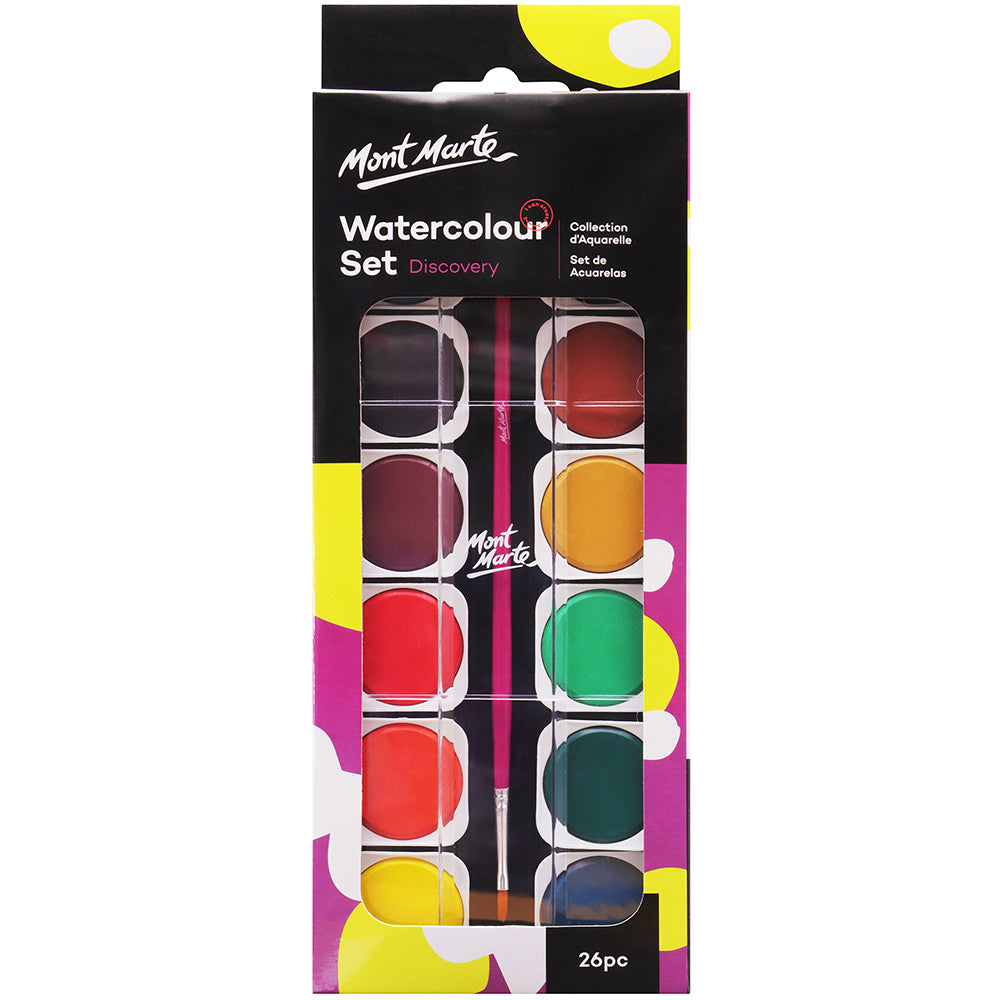 MONT MARTE Studio WatercolorPainting Set - 26pcs