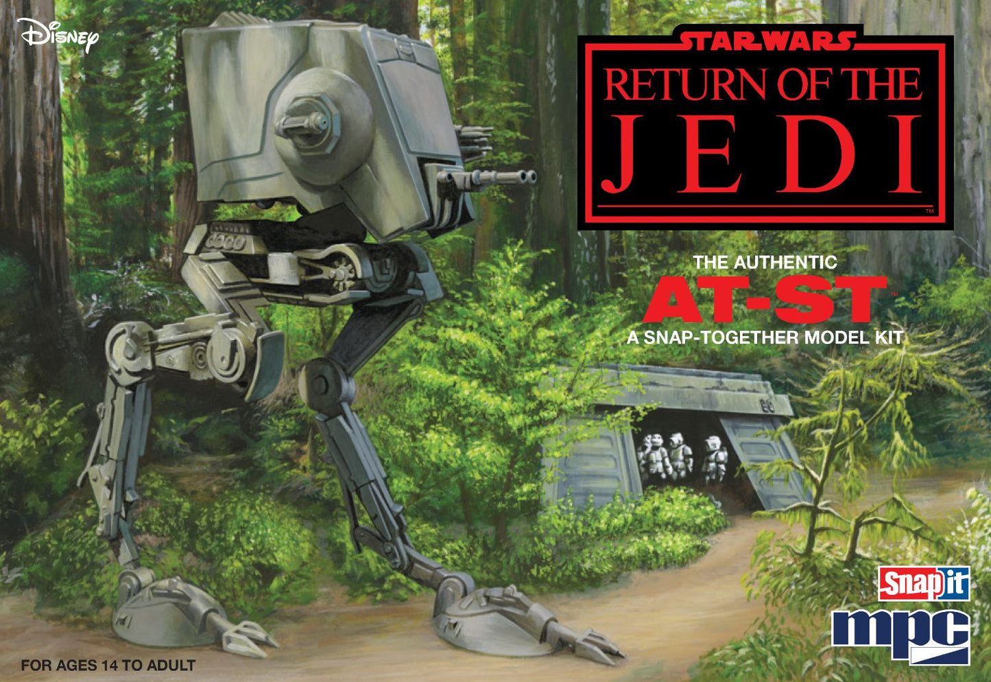 MPC STAR WARS RETURN OF THE JEDI AT-ST WALKER 1:100 SCALE MODEL KIT